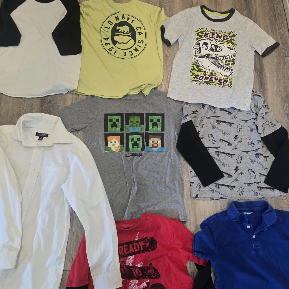 Huge Boys Bundle 5-8 Shirt Lot